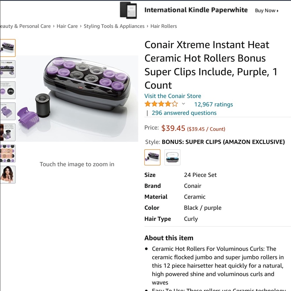 SuperJumbo Hair Rollers